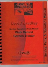 David Bradley 917 5751 Walk Behind Tractor Service Parts Operators Manual