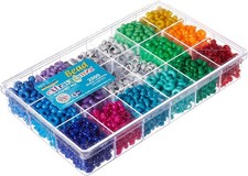 Alphabet Bead Craft Kit - 22.4 oz for Kids and Adult Creations