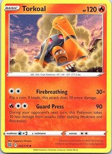 Torkoal Brilliant Stars 023/172 Uncommon Pokemon Near Mint Pokemon Card