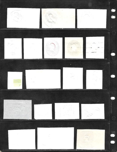 HICK GIRL-BEAUTIFUL USED U.S. CUT SQUARE ENVELOPE STAMPS A21 - Picture 2 of 2
