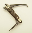 O. BARNETT TOOL CO. - 1900 - 1915 - Tool Knife - Nice Picked Bone Handle - Used — photo 4