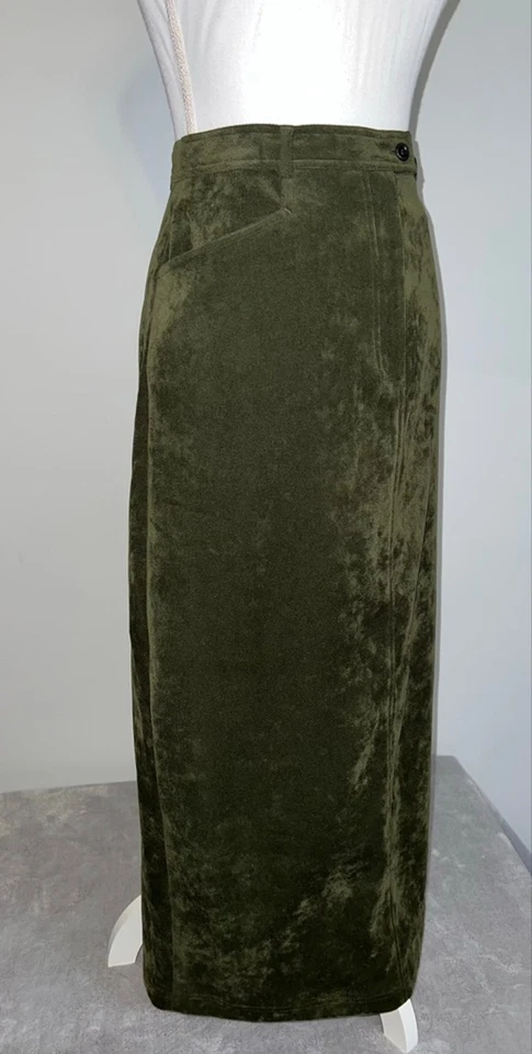 Women's Vintage Cambridge Dry Goods Green Maxi Skirt Size 12 - Image 3 of 4