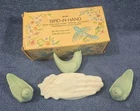 Vintage Avon Bird In Hand Victorian HandSoap Dish With 3 Bird Shaped Soaps NOS