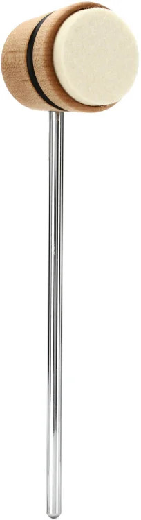 Low Boy Felt Daddy Bass Drum Beater - Lightweight - Natural w/ Black Stripes