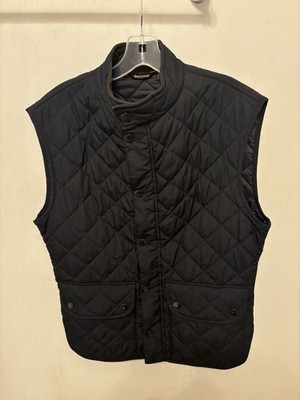 Barbour Lowerdale Vest Size Medium Navy Puffer Lightweight Outdoor Gilet
