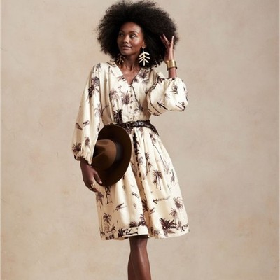 vintage safari dress Style Linen Safari Jessica Howard Dress Natural Linen Rayon Safari Animal Wooden Button 8 Measurements Vintage Safari Peplum Bodycon Cocktail