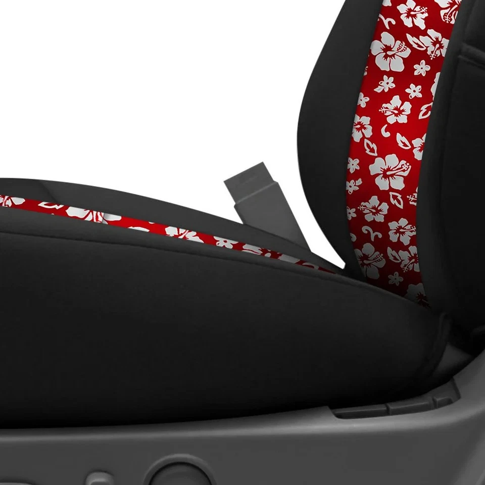 For Mercedes-Benz Sprinter 2500 19-24 Seat Cover Neosupreme 1st Row Black & Red - Image 2 of 4