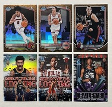 2025-26 Bowman Chrome 6 Card Lot Reptilian Greatness Hobby Bailey Fears RC Herro