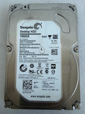 Seagate Desktop HDD 1TB ST1000DM003 SATA 7200RPM 3.5'' Hard Drive
