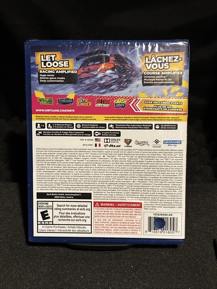 DIRT 5 (PlayStation 5) – New & Sealed UPC Punch - Image 2 of 2
