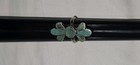 Old ' Native American Zuni Indian ' Sterling Inlaid Turquoise Stones Long Ring — photo 3