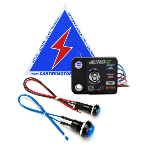 Cartek X-Club Solid State Battery Isolator - Complete Kit With Blue Ext Button - Afbeelding 1 van 2