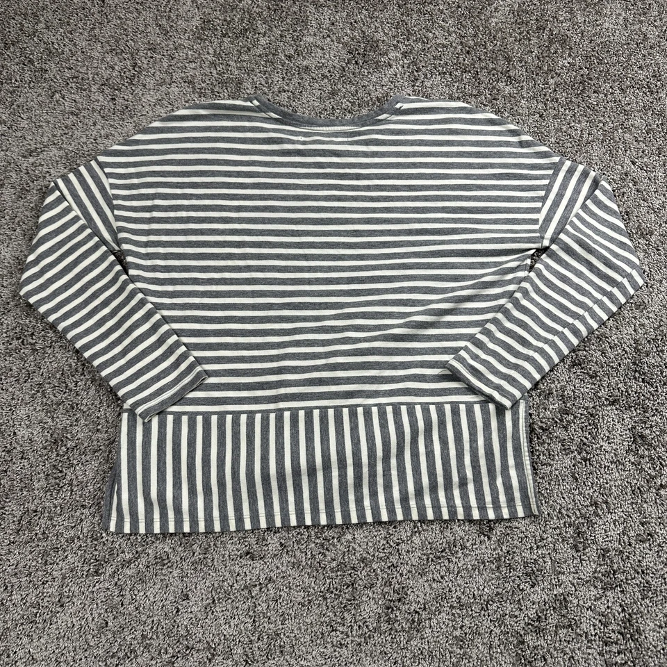 Top Abercrombie & Fitch Mujer Rayas Medianas Manga Larga Niña Limpia Costero Foto 2 de 4