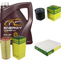 Mann Inspektionspaket Filterset 5L Mannol Energy 5W-30 FüR Audi A2 1.4 1.6 FSI