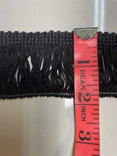 2" Black Fringe About 5 yards 
