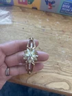 Vintage Signed Trifari Unique Bracelet Gold Tone