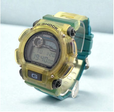Casio G-Shock DW-9000 Clear Yellow Green Watch NEW BATTERY From Japan