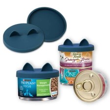 2 Pack Cat Food Can Lids, Silicone Small Pet Food Can Lids Covers for 3 oz Cat