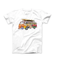 Retro Surf Bus Graphic T-shirt