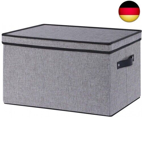 1 Pack Aufbewahrungsbox mit Deckel, faltbare Stoffbox mit Griff, verwendet für - Bild 1 von 7