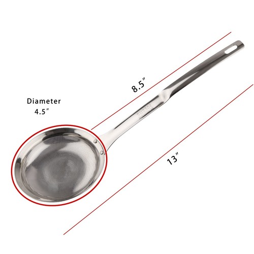 Schöpfkelle Sieb 304 Edelstahl Suppe Schlitz Löffel Küchenwerkzeug USA - Bild 11 von 11