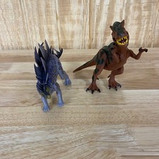 Dinosaur T-Rex  Stegosaurus Plastic 8  Loose Joint Action Figures