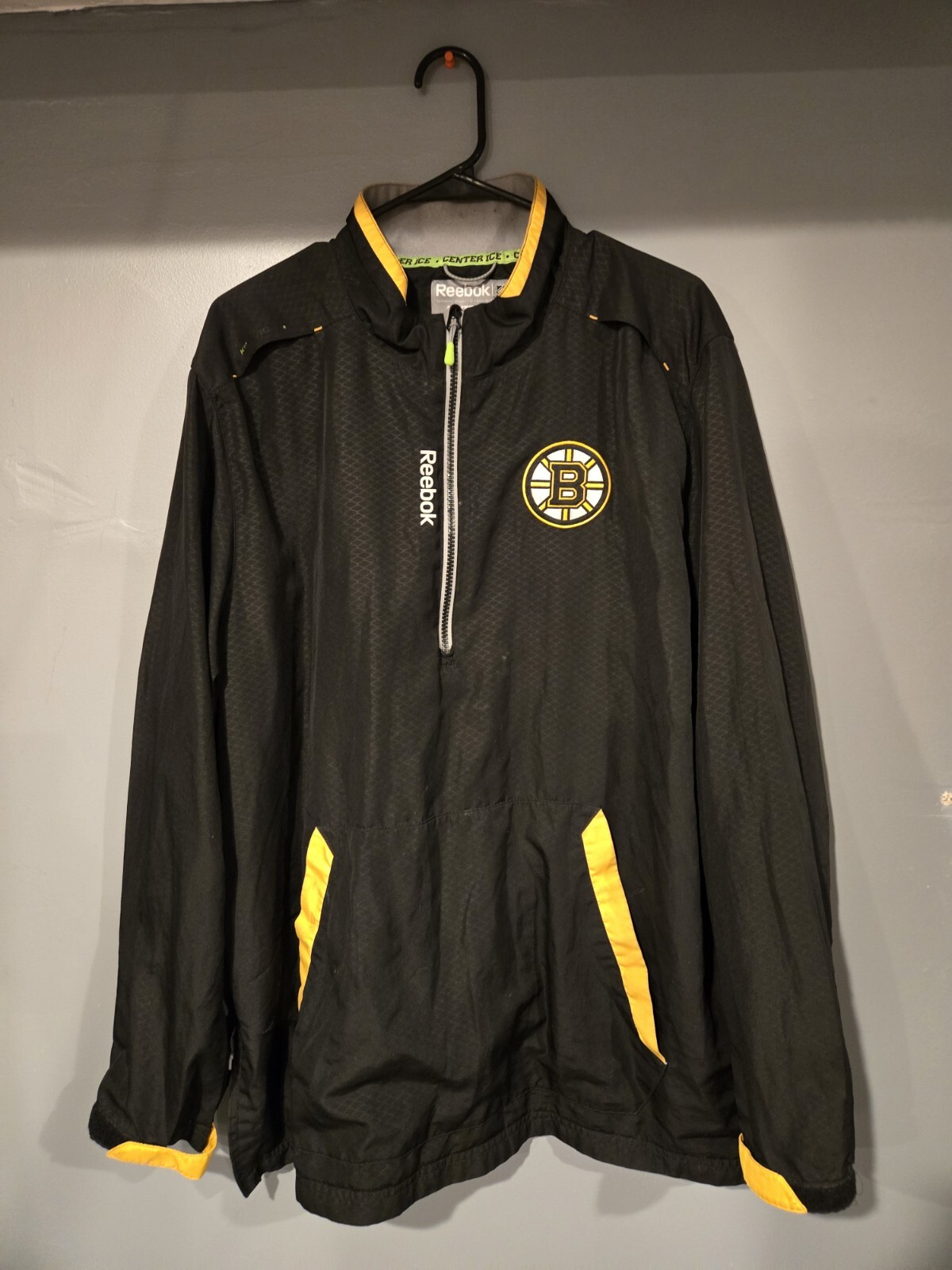 Boston Bruins Reebok Center Ice Collection Jacket Mens XL Black NHL ...