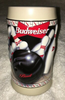 Budweiser 1996 Bowling Stein Strike! CS288 No COA No Box