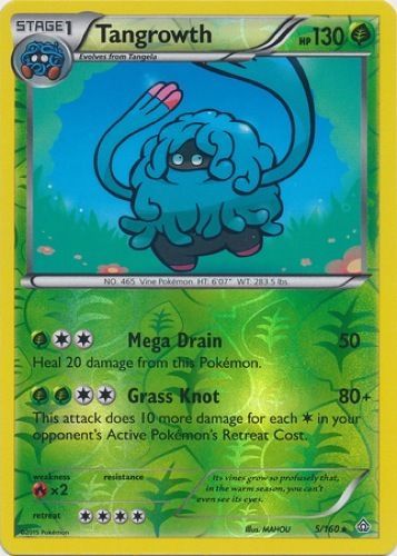 Tangrowth reverse parallel holo foil POKEMON XY PRIMAL CLASH 5/160 RARE CARD