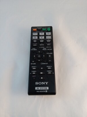Sony RM-ADU078 Replacement Remote for AV Systems DAV-TZ710 HBD-DZ170 HBD-DZ175