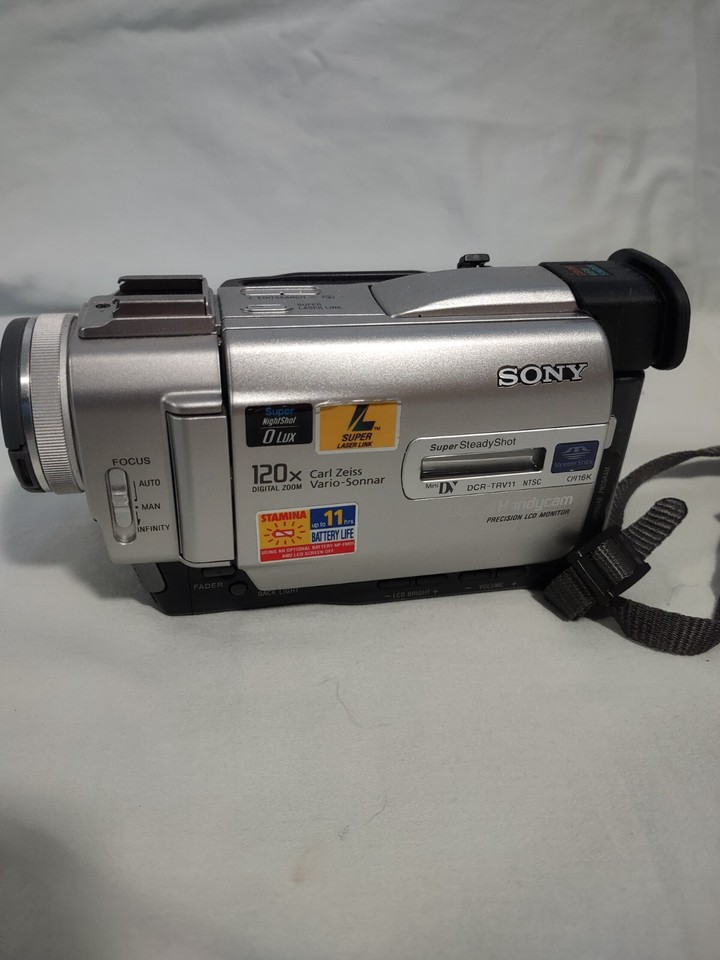 TESTED Sony DCRTRV11 Handycam MiniDV Camcorder + Battery/Case/Charger