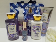 7 PCS BATH  BODY WORKS FRESHEN CUT LILAC BODY CREAM FRAGRANCE MIST SHOWER GEL
