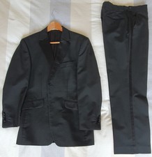 Burton Premium nero cravatta/smoking/giacca da pranzo/DJ/vestito/tuta da pranzo/38S/32S