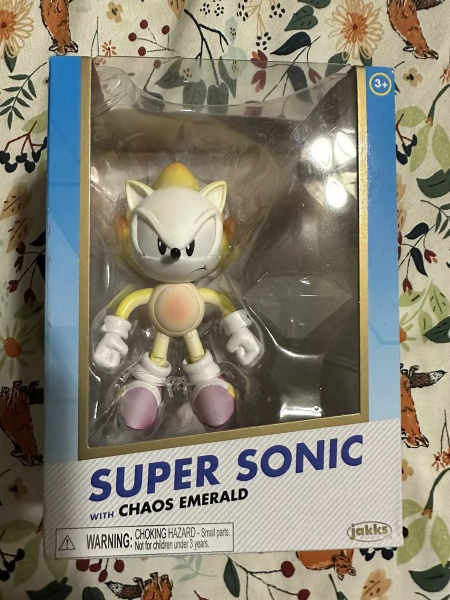 Sonic the Hedgehog 4” Super Sonic with Chaos Emerald Action Figure