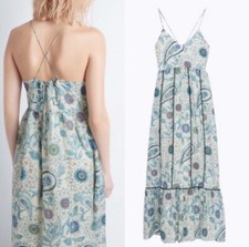 zadig voltaire Ralla Print Multicolor Silk  Maxi dress