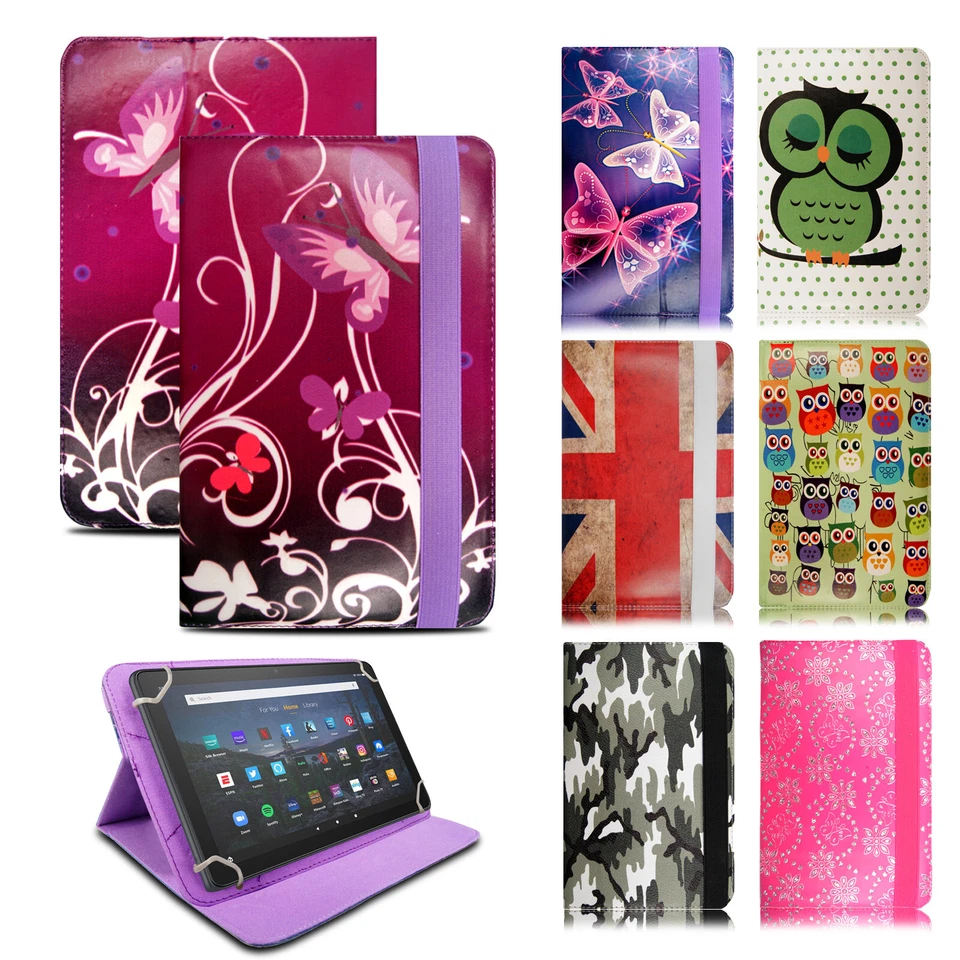 PK786 Universal Case Fits Samsung Galaxy Tab PU Leather Android Tablet PC Flip Cover