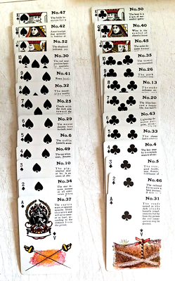 VTG U.S. Playing Card Co 1940'S Gypsy Witch Fortune Telling Cards