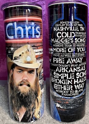 20 Oz Chris Stapleton Tumbler Travel Mug