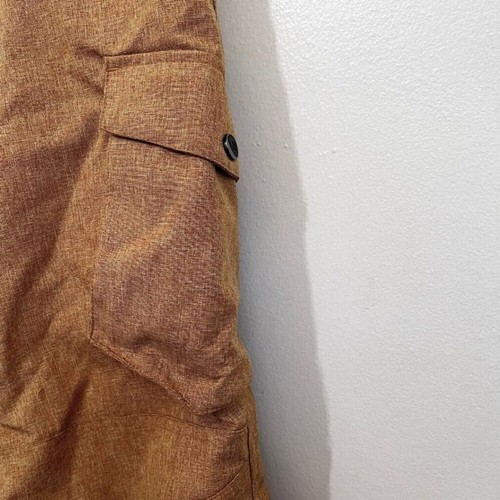 NWOT BAD BONES JUNIOR UNISEX MUTED YELLOW MARLED SKI WINTER PANTS - 12 - Picture 4 of 11