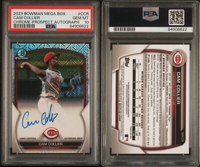 2023 Bowman Mega Box Can Collier Auto PSA 10 | eBay