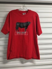 Michael Jordan's The Steakhouse USA Made Red T-Shirt Sz L MJ NYC 23 Tee vtg