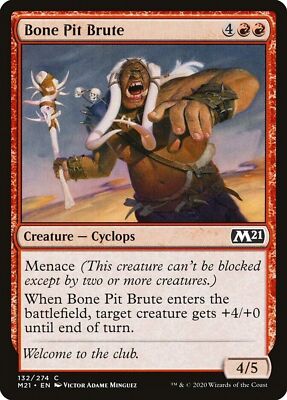 x1 Bone Pit Brute Core Set 2021 MTG 132/274 COMMON M/NM 1x