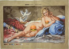 Tapex Vienna FRAN OIS BOUCHER "VENUS RESTING" Needlepoint Canvas 31"x18.5" W899