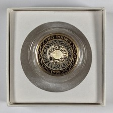 1998 Great Britain 2 Pound Piedfort 24g .925 Silver Proof with Box & COA
