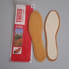 TACCO LUXUS Leather Insoles Support All Shoe Sizes Size 40 New Made in Germany