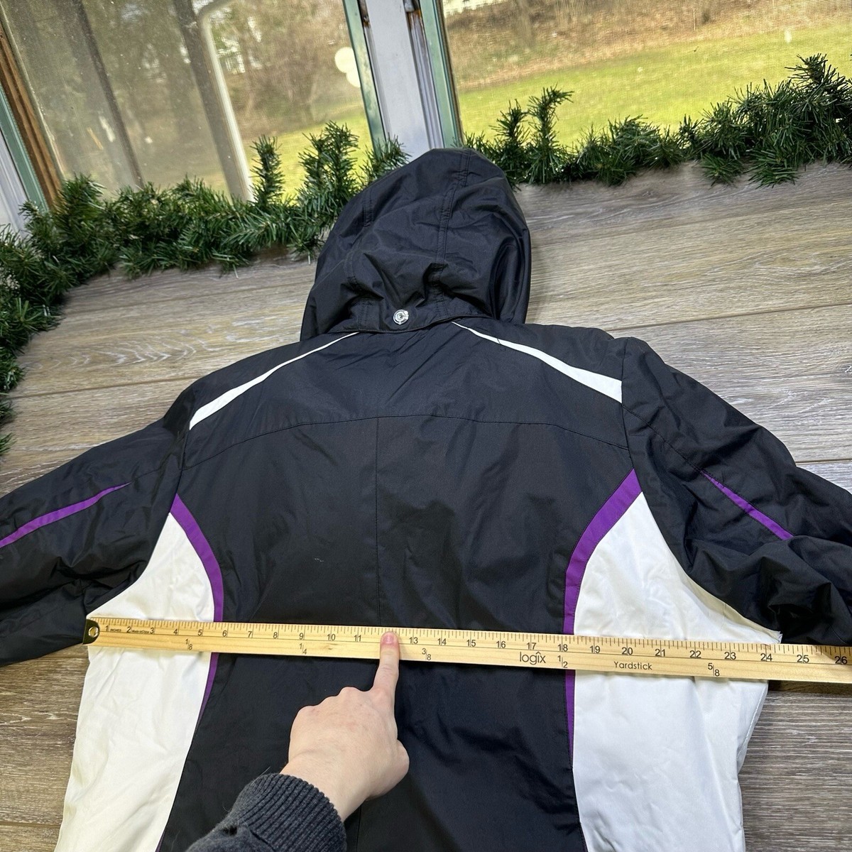 ZeroXposur Jacket size XL Black Purple Ski Coat Hood Coat ZeroXposur Jacket size XL Black Purple Ski Coat Hood Coat
