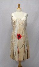 Celine Floral Sleeveless Silk Dress Size 44