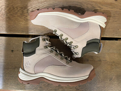 TIMBERLAND WOMEN'S WHITE LEDGE MID LC WATERPROOF BOOT LIGHT BEIGE SUEDE A2KNT