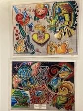 Tattoo Studio Shop Flash Double By Gunnar Traditional Milk Cat Clock Time