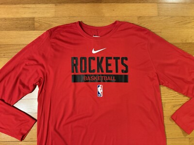 トップス fcrb L/S TEAM PRACTICE TO New 3XLT Nike Houston Rockets Dri-Fit Team Practice L/S Shirt Red